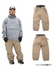 ANTHEM アンセム スノーボード ウェア パンツ ユニセックス 3D GROWL ムラサキスポーツ 24-25モデル LL B23(GRAY-S)