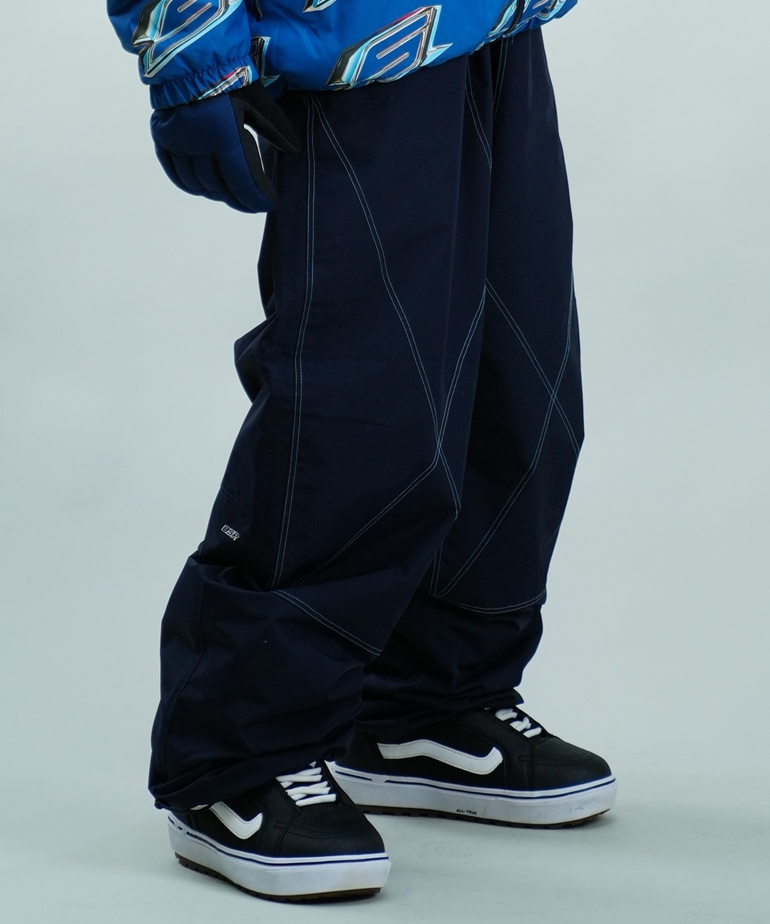 BSRABBIT ビーエスラビット STITCH BOX WIDE TRACK PANTS スノーボード