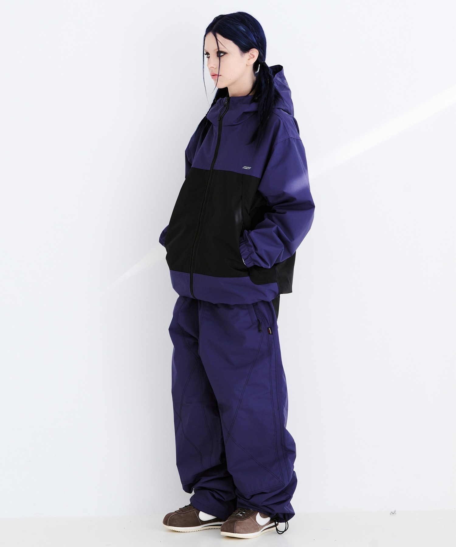 BSRABBIT ビーエスラビット STITCH BOX WIDE TRACK PANTS スノーボード