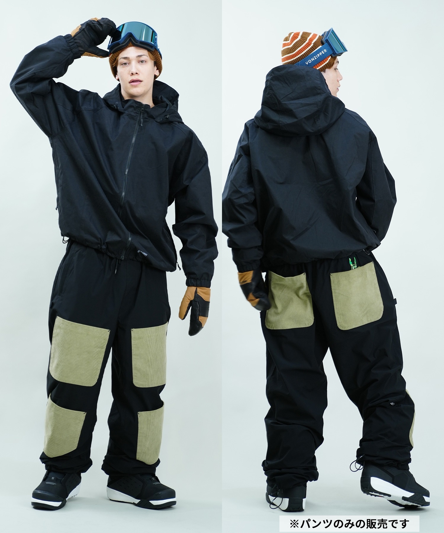 ビエスラビット ビブパンツ BSRABBIT ビーエスラビット OPEN 4 POCKET WIDE TRACK PANTS