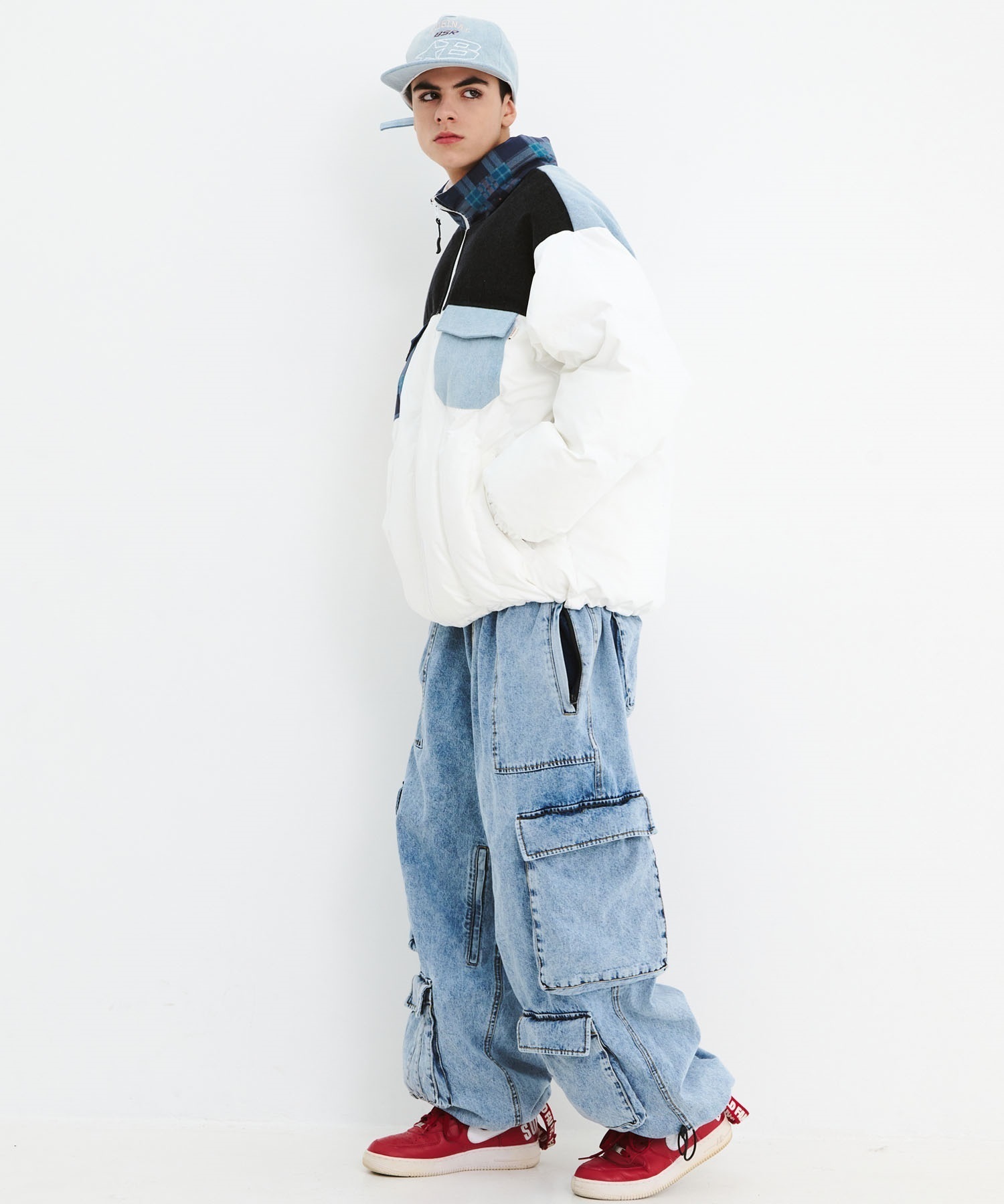 BSRABBIT ビーエスラビット DSXBS SUPER WIDE POCKET WAX REAL DENIM