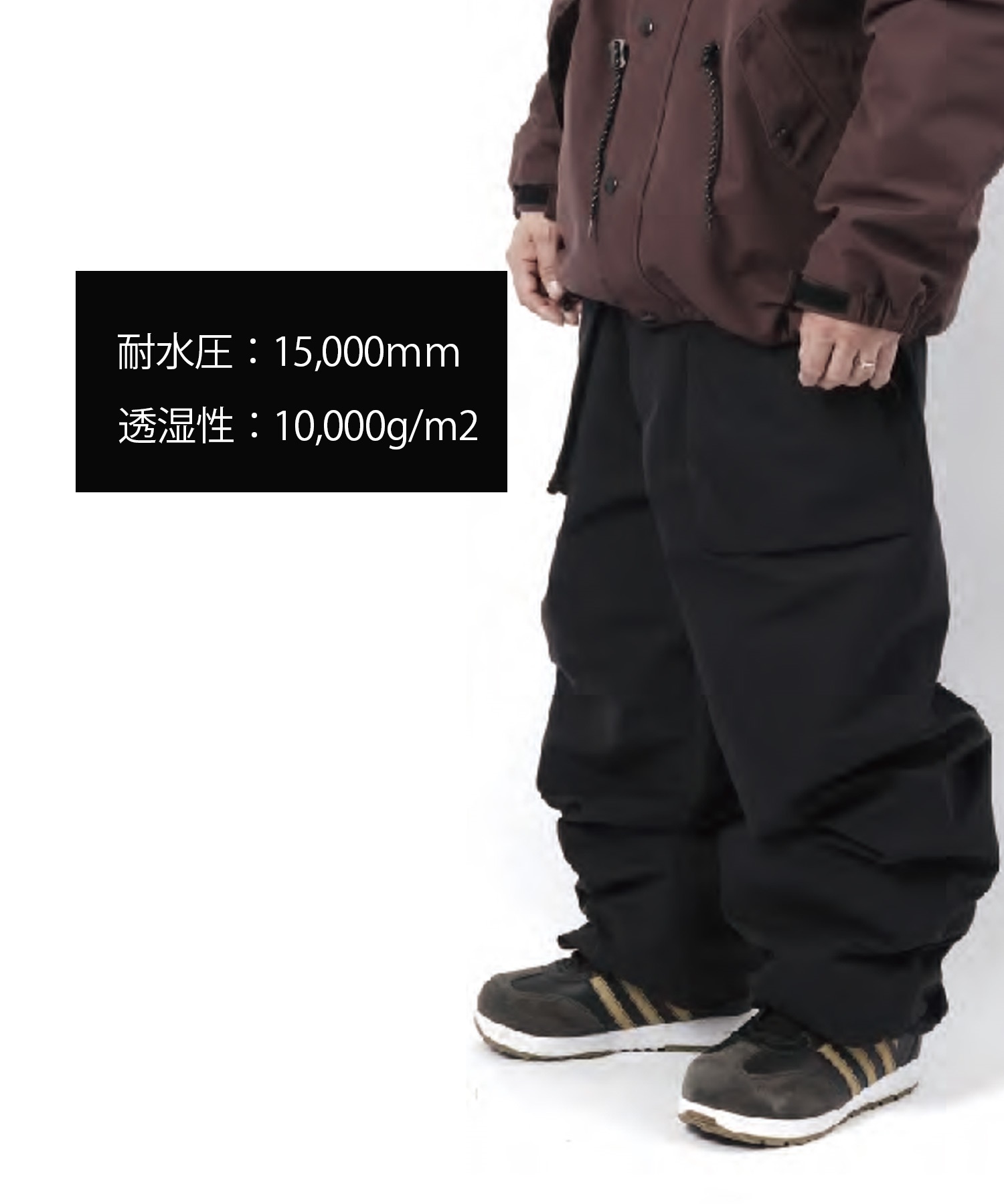 【早期購入/店頭受取対象外】NOMADIK ノマディック スノーボード ウェア パンツ ユニセックス THICK ムラサキスポーツ 24-25モデル LL B1(BLACK-M)