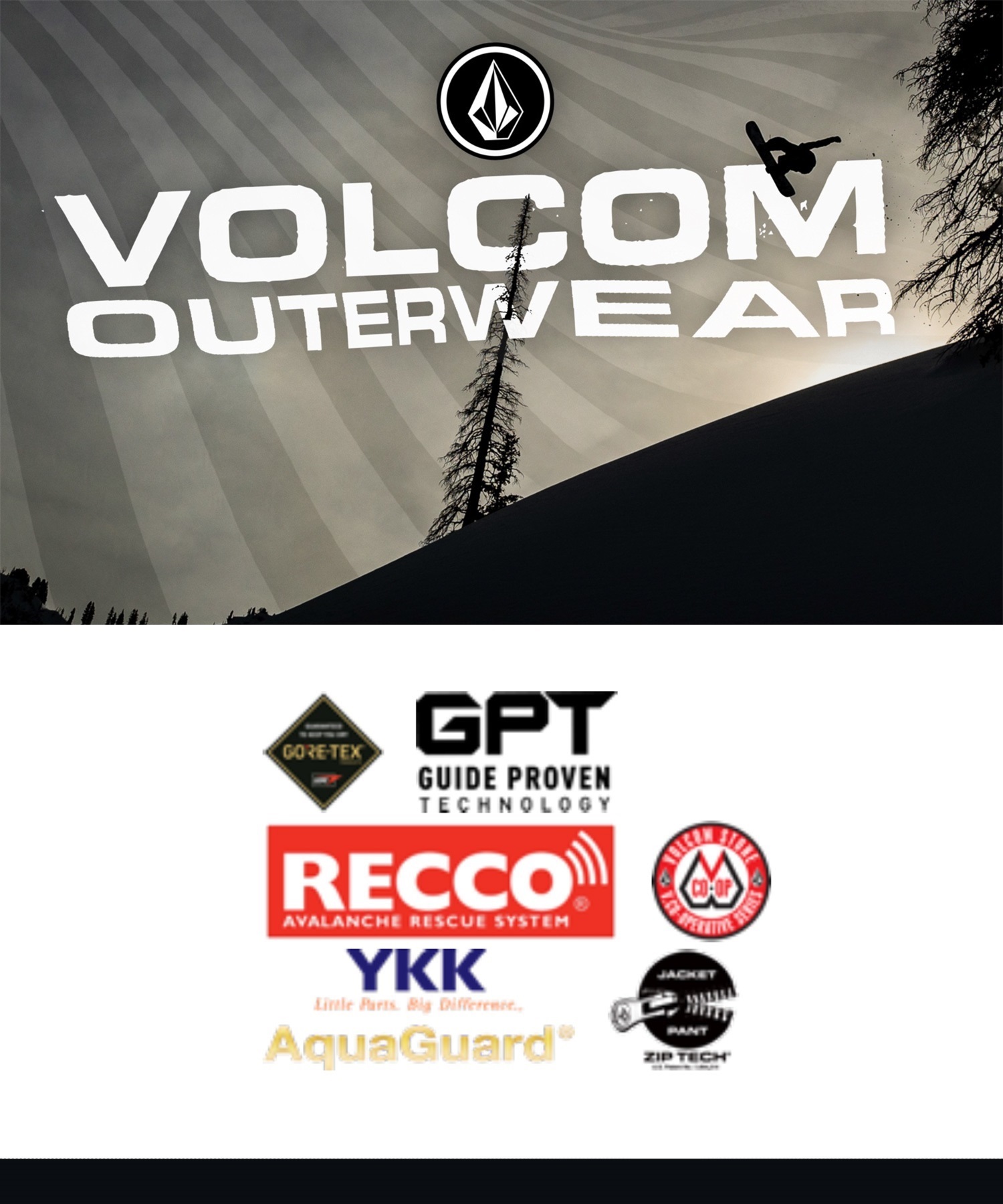 ◇新品◇【VOLCOM】ボルコム・ゴアテックス・サイズ：S（日本サイズM相当） VOLCOM（ボルコム） 24-25 VOLCOM L GORE-TEX JACKET エル ゴアテック