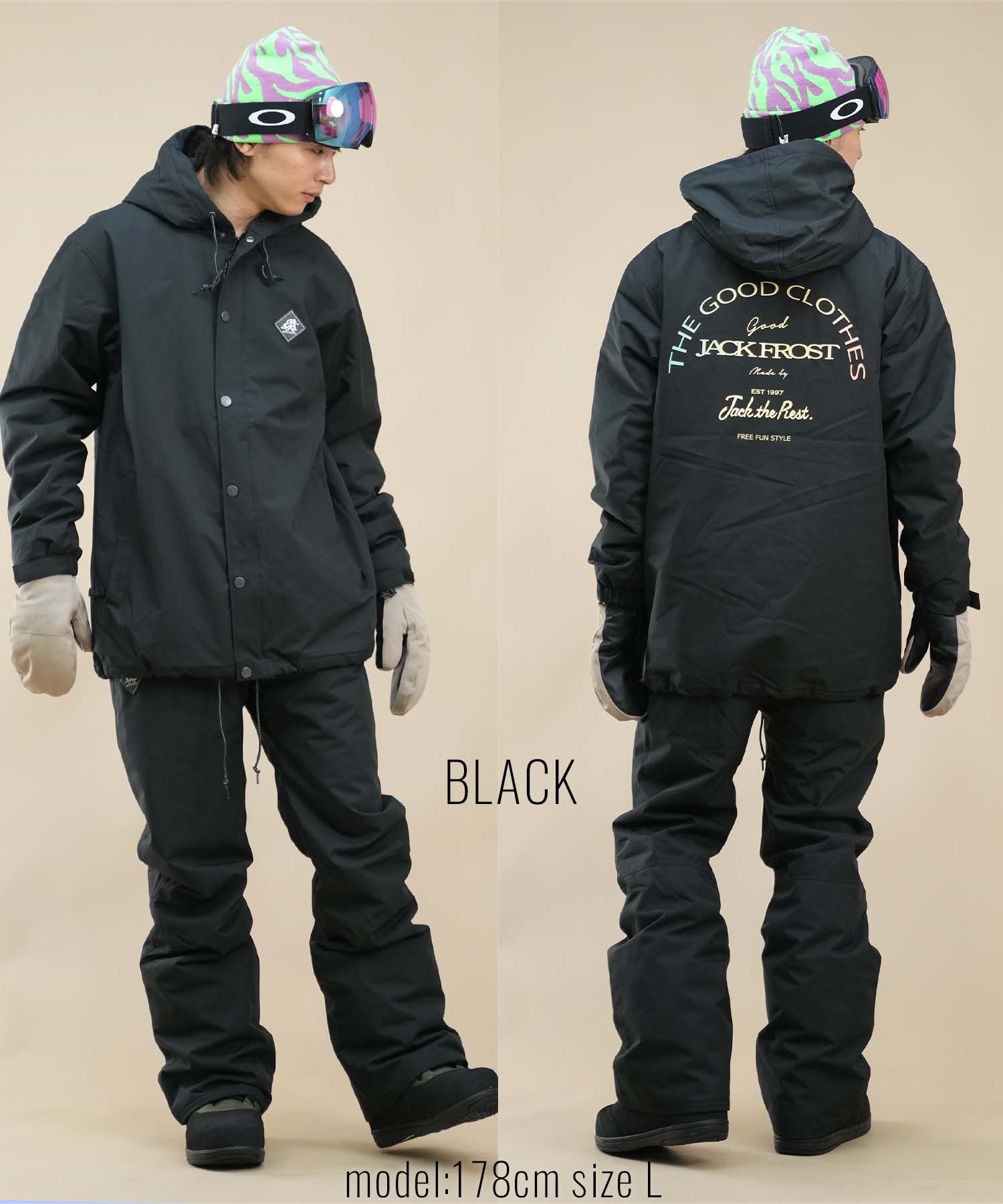 【早期購入/店頭受取対象外】JACK FROST ジャックフロスト スノーボード ウェア パンツ ユニセックス UNISEX ムラサキスポーツ 24-25モデル LX D25(BLACK-S)