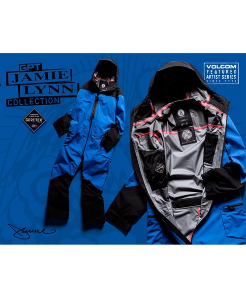 VOLCOM ボルコム スノーボード ウェア ワンピース ユニセックス JAMIE LYNN GORE-TEX JUMPSUIT 23-24モデル KK H26(EBL-S)