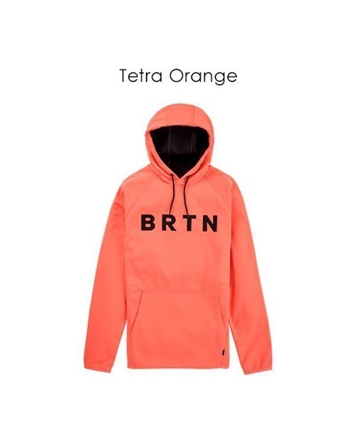 スノーボード インナーウェア BURTON バートン Crown Weatherproof Pullover Fleece 22-23モデル JJ F30(Tetra-Orange-XS)