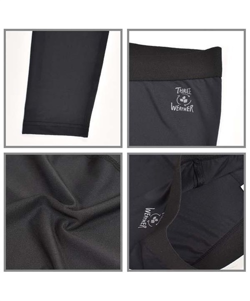 スノーボード インナーパンツ THREE WEATHER スリーウェザー BASE LAYER LONG PANTS TW-BLB101 22-23モデル メンズ ムラサキスポーツ JJ L26(BLACK-M)