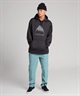 スノーボード ウェア インナー パーカー ユニセックス BURTON バートン Oak Pullover Hoodie 23-24モデル KK C19(TrueBlackHeather-S)