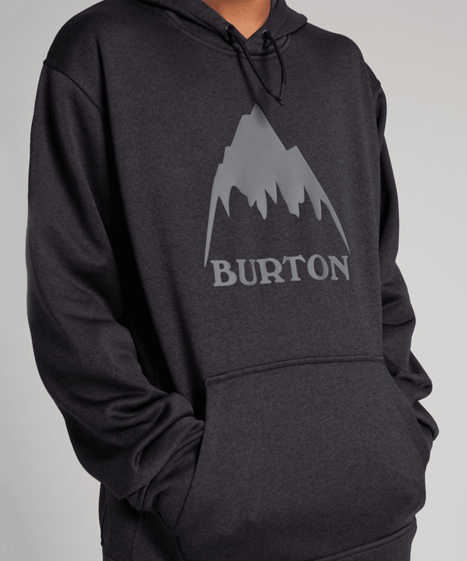 スノーボード ウェア インナー パーカー ユニセックス BURTON バートン Oak Pullover Hoodie 23-24モデル KK C19(TrueBlackHeather-S)