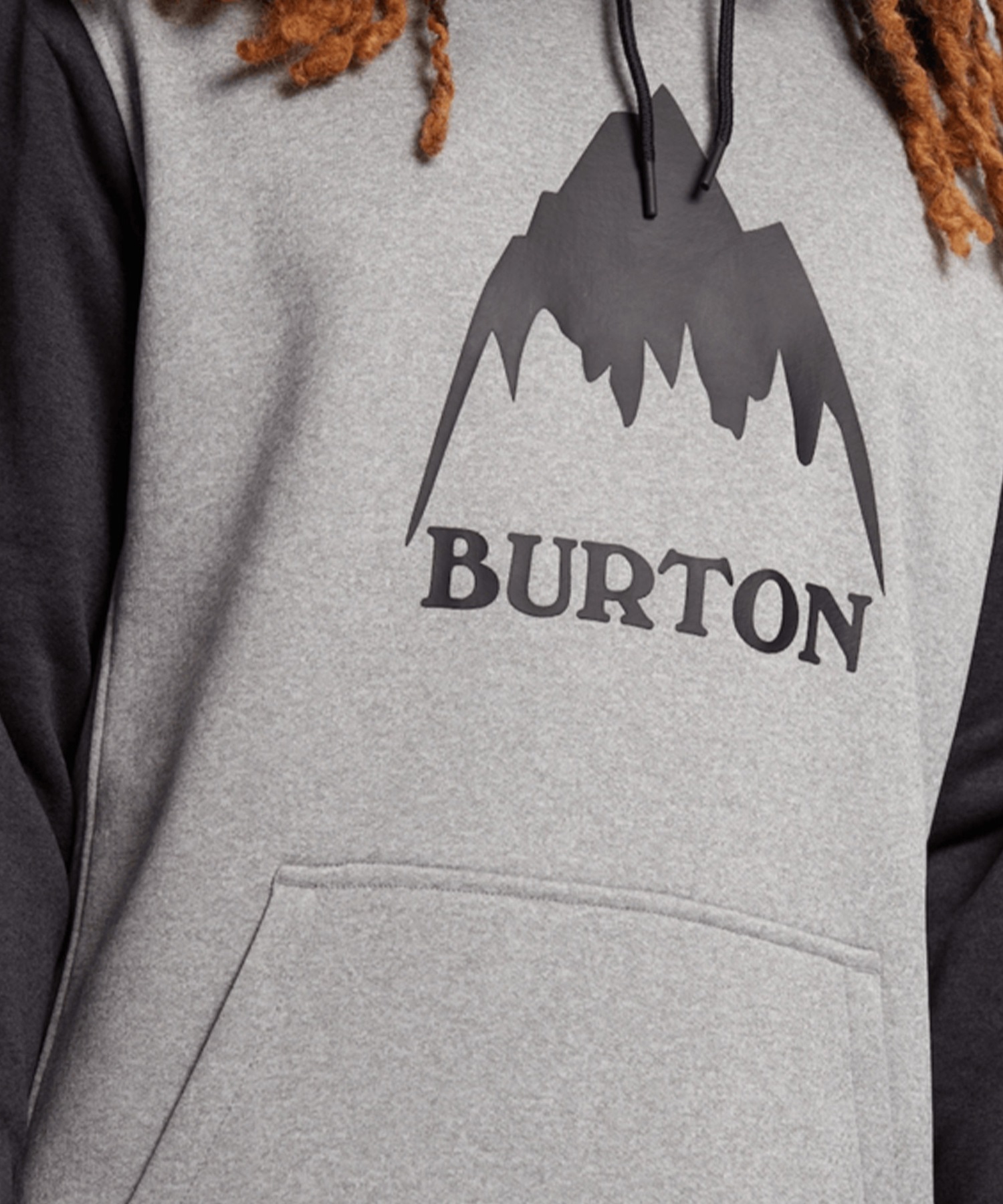 スノーボード ウェア インナー パーカー ユニセックス BURTON バートン Oak Pullover Hoodie 23-24モデル KK C19(GrayHeatherTrueBlack-S)