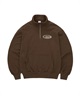 DIMITO ディミト スノーボード インナーウェア スウェット ユニセックス HALF ZIP SWEATSHIRT ムラサキスポーツ 24-25モデル LL I26(BROWN-M)