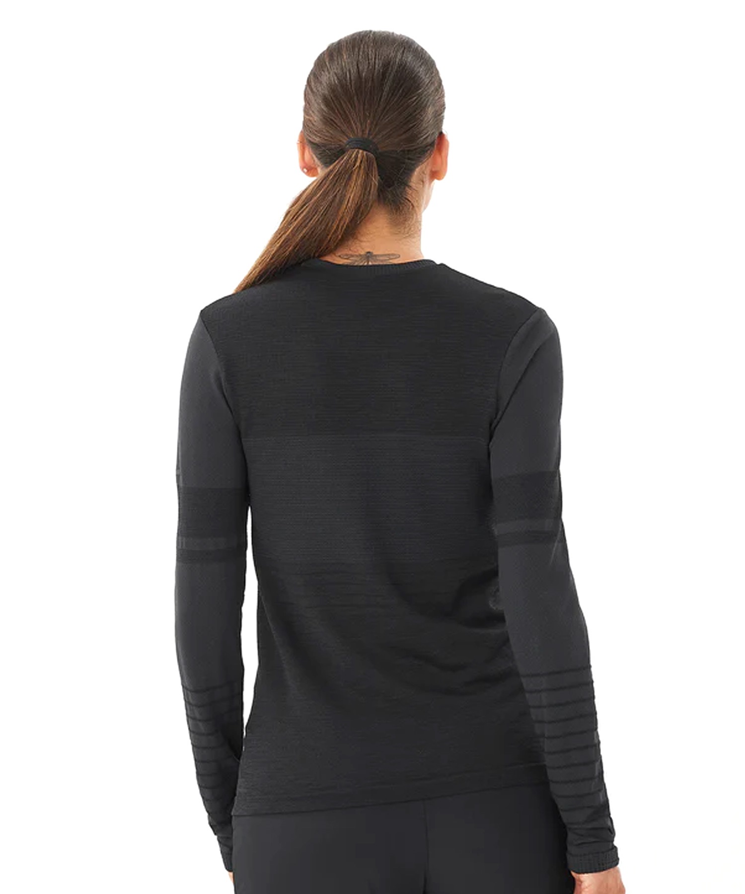 SALOMON サロモン スノーボード インナーウェア レディース INW ESSENTIAL WOOL LS TOP ムラサキスポーツ 24-25モデル LL L21(DPBLK-S)