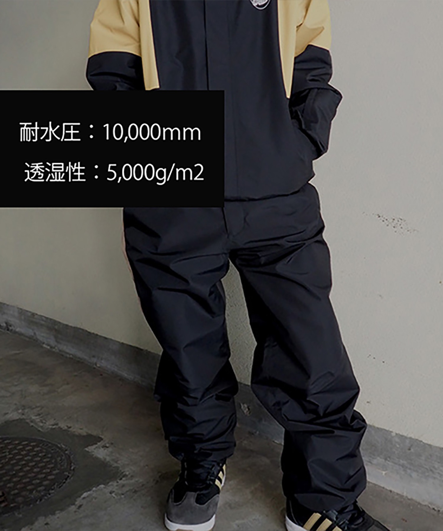 ☆スノーボードウェア 2点セット ジャケット パンツ 上下 AA HARDWEAR SC ANORAK 72123307 72123335 23-24モデル ムラサキスポーツ(【Jacket】GREEN-M-【Pants】OFFWHITEBLACK-S)