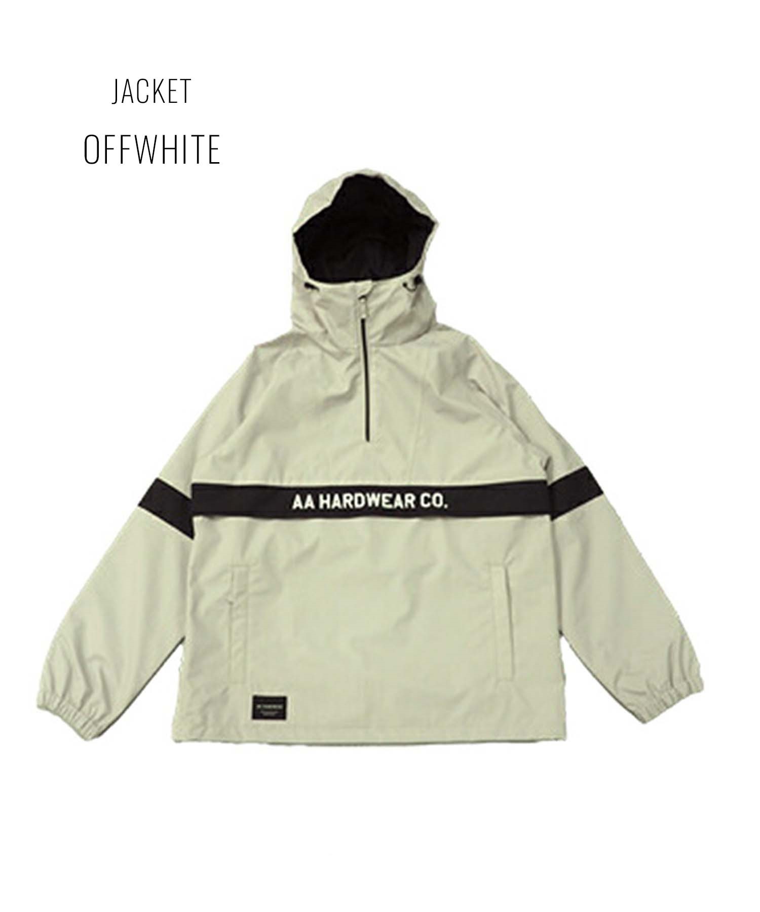 ☆スノーボードウェア 2点セット ジャケット パンツ AA HARDWEAR TEAM ANORAK 72123308 72123336 23-24モデル ムラサキスポーツ(【Jacket】BLACK-S-【Pants】OFFWHITEBLACK-S)