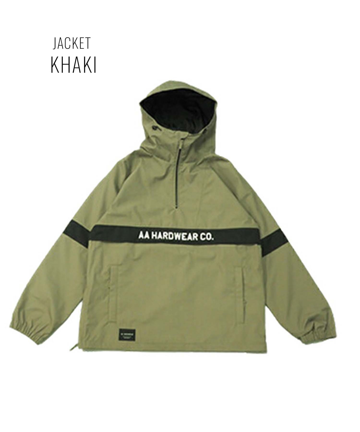 ☆スノーボードウェア 2点セット ジャケット パンツ AA HARDWEAR TEAM ANORAK 72123308 72123336 23-24モデル ムラサキスポーツ(【Jacket】BLACK-S-【Pants】OFFWHITEBLACK-S)