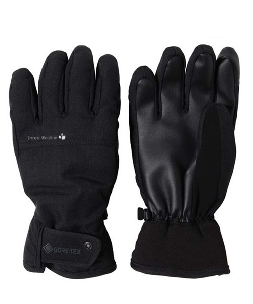 【店頭受取対象外】 THREE WEATHER スリーウェザー TWG-6511 メンズ スノーボード 手袋 グローブ II K18(BK-WS)