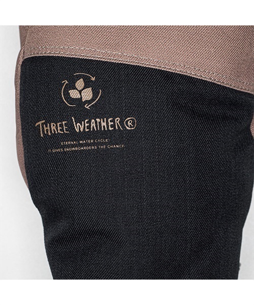 【店頭受取対象外】 スノーボード グローブ メンズ THREE WEATHER スリーウェザー TWG-6213 22-23モデル ムラサキスポーツ JJ L9(BK-S)