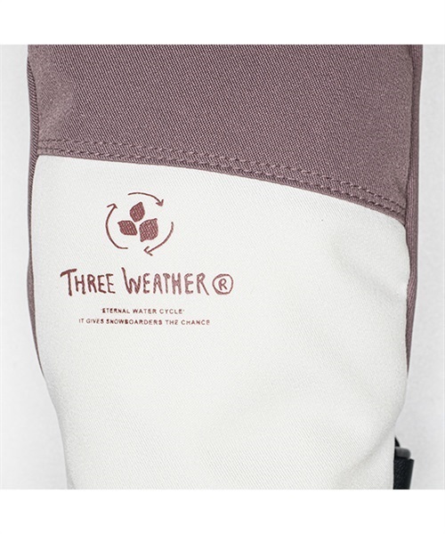 スノーボード グローブ レディース THREE WEATHER スリーウェザー TWG-6213 22-23モデル ムラサキスポーツ JJ L9(BE-WS)