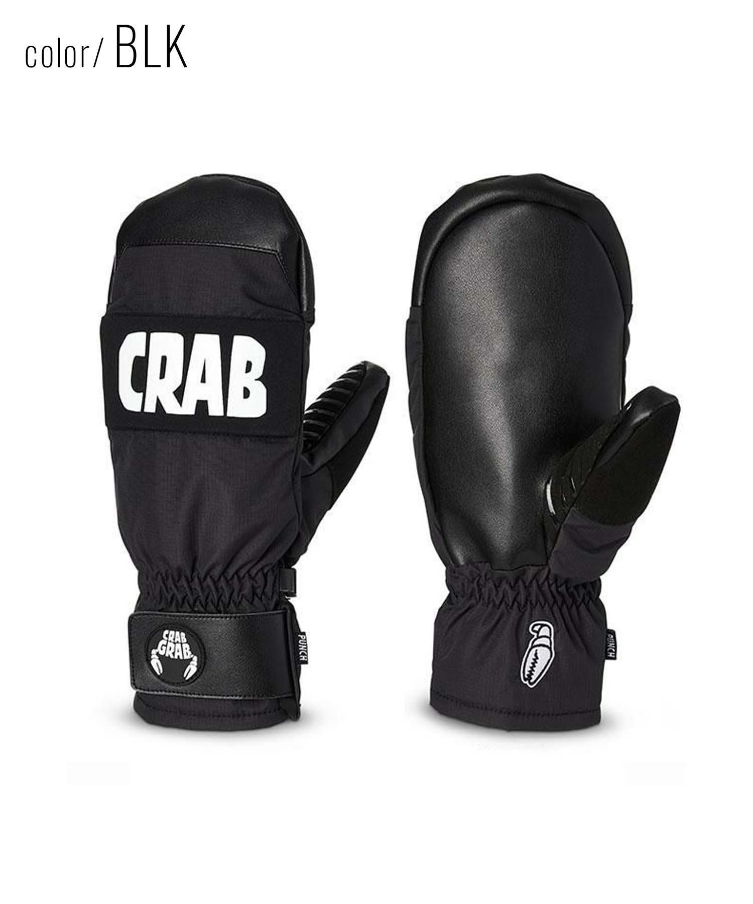 スノーボード スノーグローブ メンズ CRABGRAB クラブグラブ PUNCH MITTEN PUNCH MITTEN ムラサキスポーツ(BLK-S)