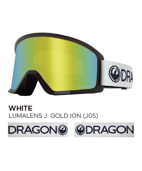 DRAGONドラゴン スノーゴーグル DX3 J.GOLD ION ホワイト ドラゴン DRAGON ゴーグル DX3 AUTHENTIC LL J.Gold Ion 23/24