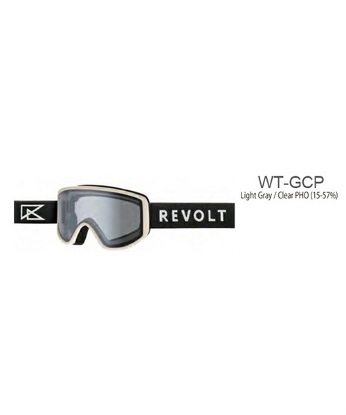 スノーボード ゴーグル REVOLT リボルト Flat-Light-Frame 22-23モデル ムラサキスポーツ KK D5(WT-GCP-F)