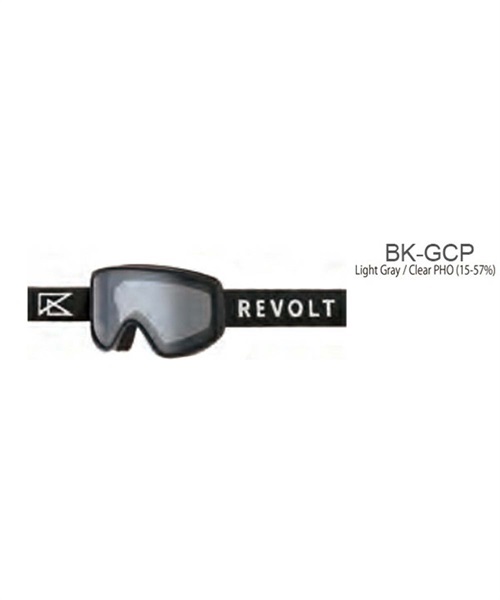 スノーボード ゴーグル REVOLT リボルト Flat-Light-Frame 22-23モデル ムラサキスポーツ KK D5(BK-GCP-F)