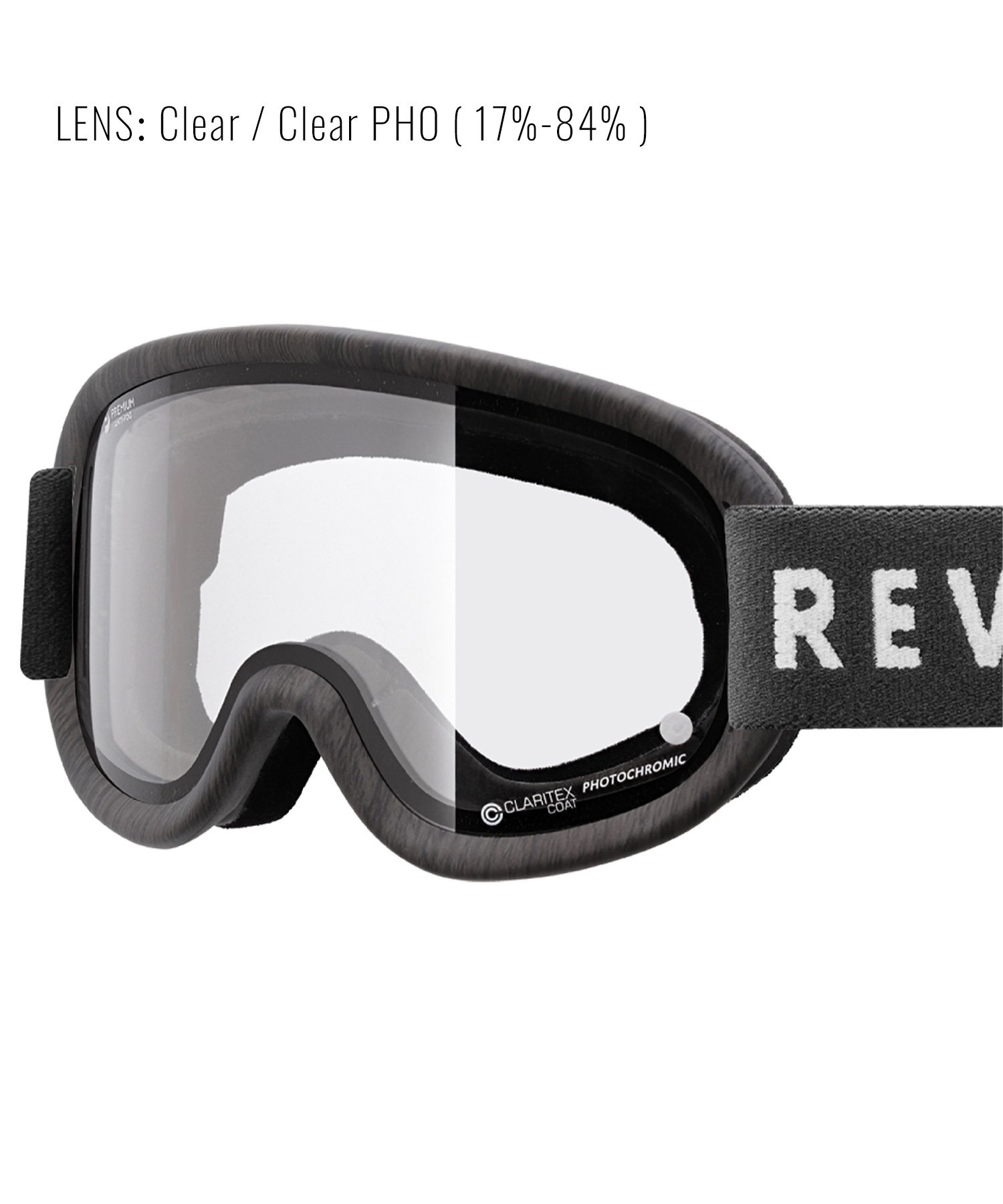 スノーボード ゴーグル ユニセックス REVOLT リボルト 平面レンズ 調光レンズ SUPER LIGHT FRAME ムラサキスポーツ 23-24モデル KK L8(BLUEMIRROR/CLEARPHO-F)