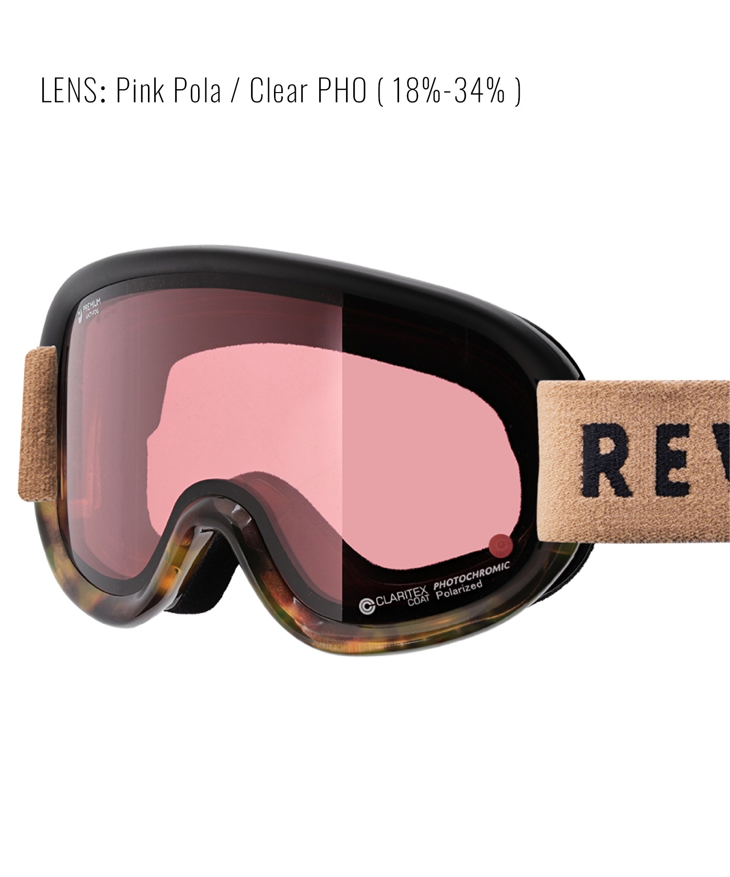 スノーボード ゴーグル ユニセックス REVOLT リボルト 平面レンズ 調光レンズ SUPER LIGHT FRAME ムラサキスポーツ 23-24モデル KK L8(CLEAR/CLEARPHO-F)