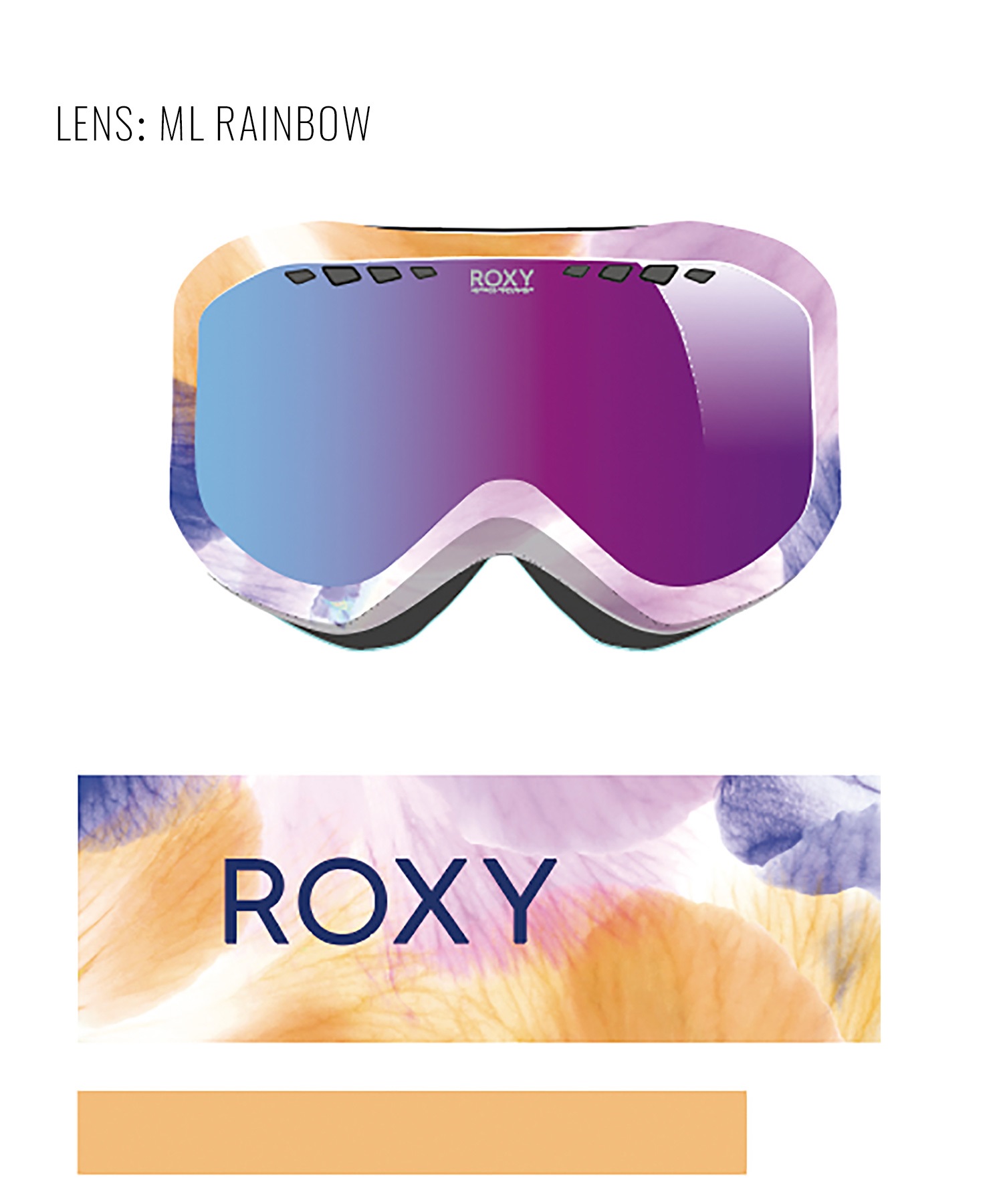 スノーボード ゴーグル レディース ROXY ロキシー SUNSET ART SERIES AF ERJTG03215 ムラサキスポーツ 23-24モデル KX L15(WBKY-F)