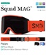 スノーボード ゴーグル SMITH スミス SQUAD MAG 23-24モデル ムラサキスポーツ KK G7(POPPY-F)