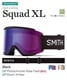 スノーボード ゴーグル SMITH スミス SQUAD XL 23-24モデル ムラサキスポーツ KK G7(BLACK-RoseFlash-F)