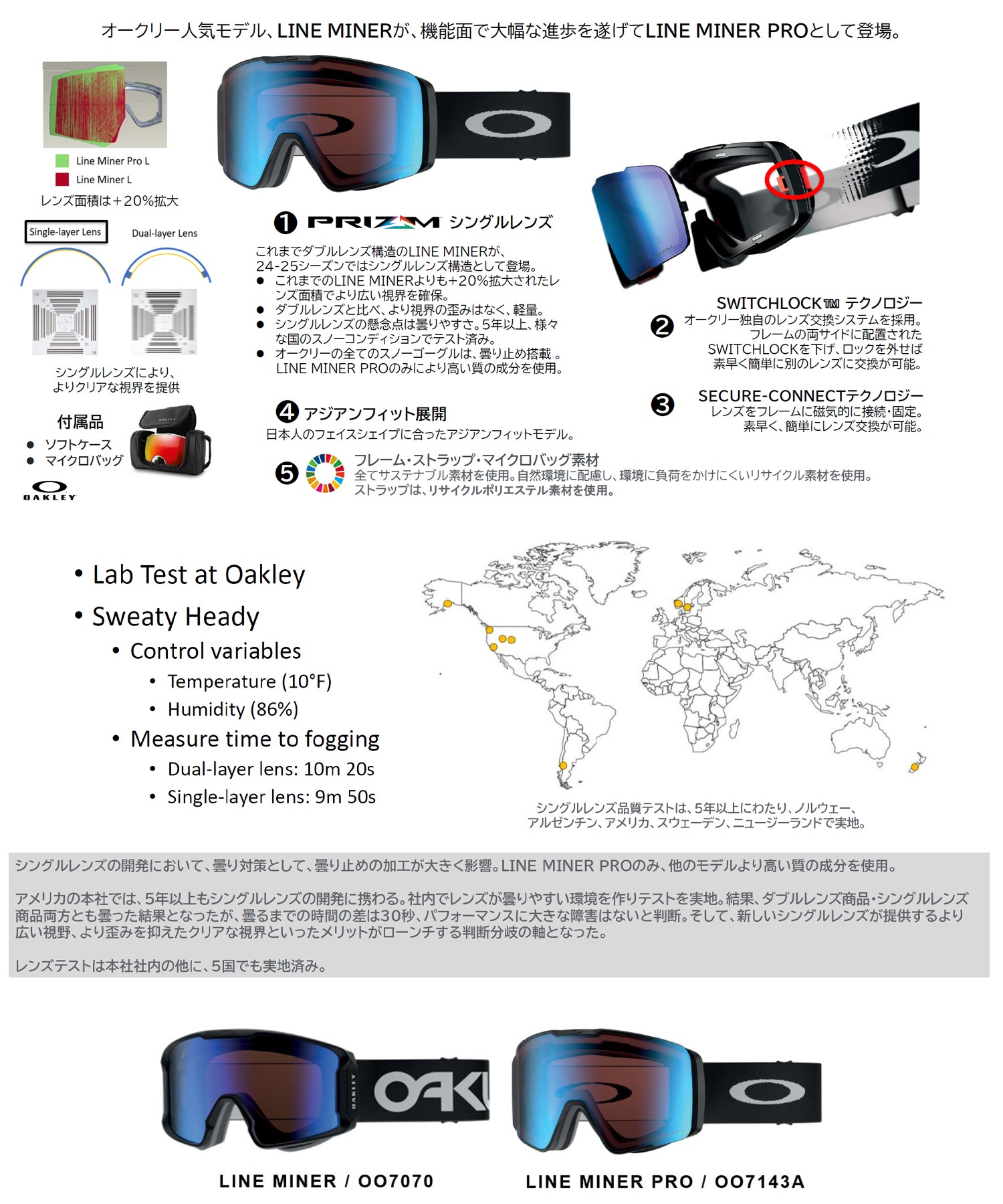 OAKLEY オークリー スノーボード ゴーグル ユニセックス