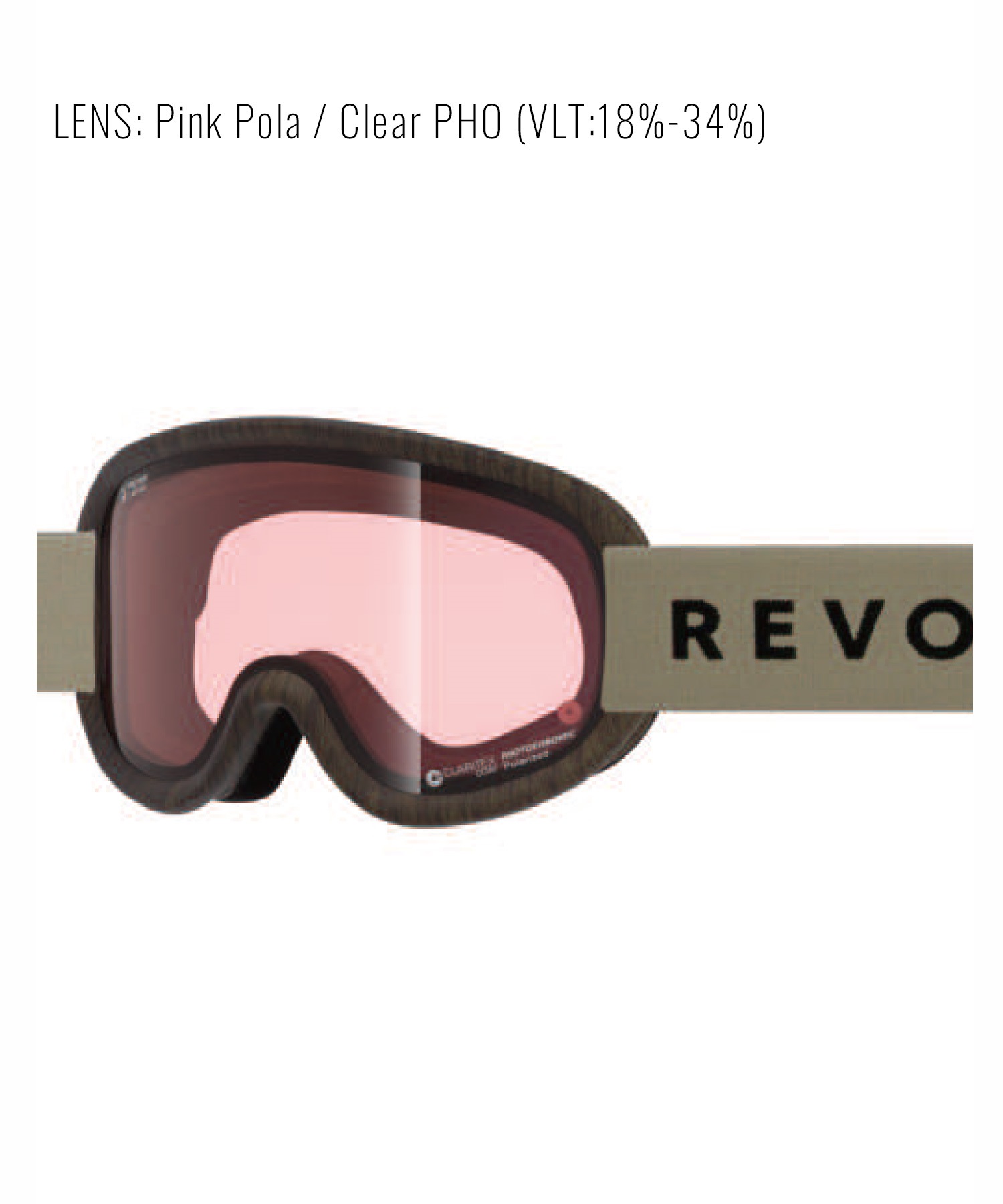 REVOLT リボルト FRAMELESS フレームレス 調光 Photochromic フォトクロミック レンズ ユニセックス スノボ スノー  ゴーグル 平面レンズ