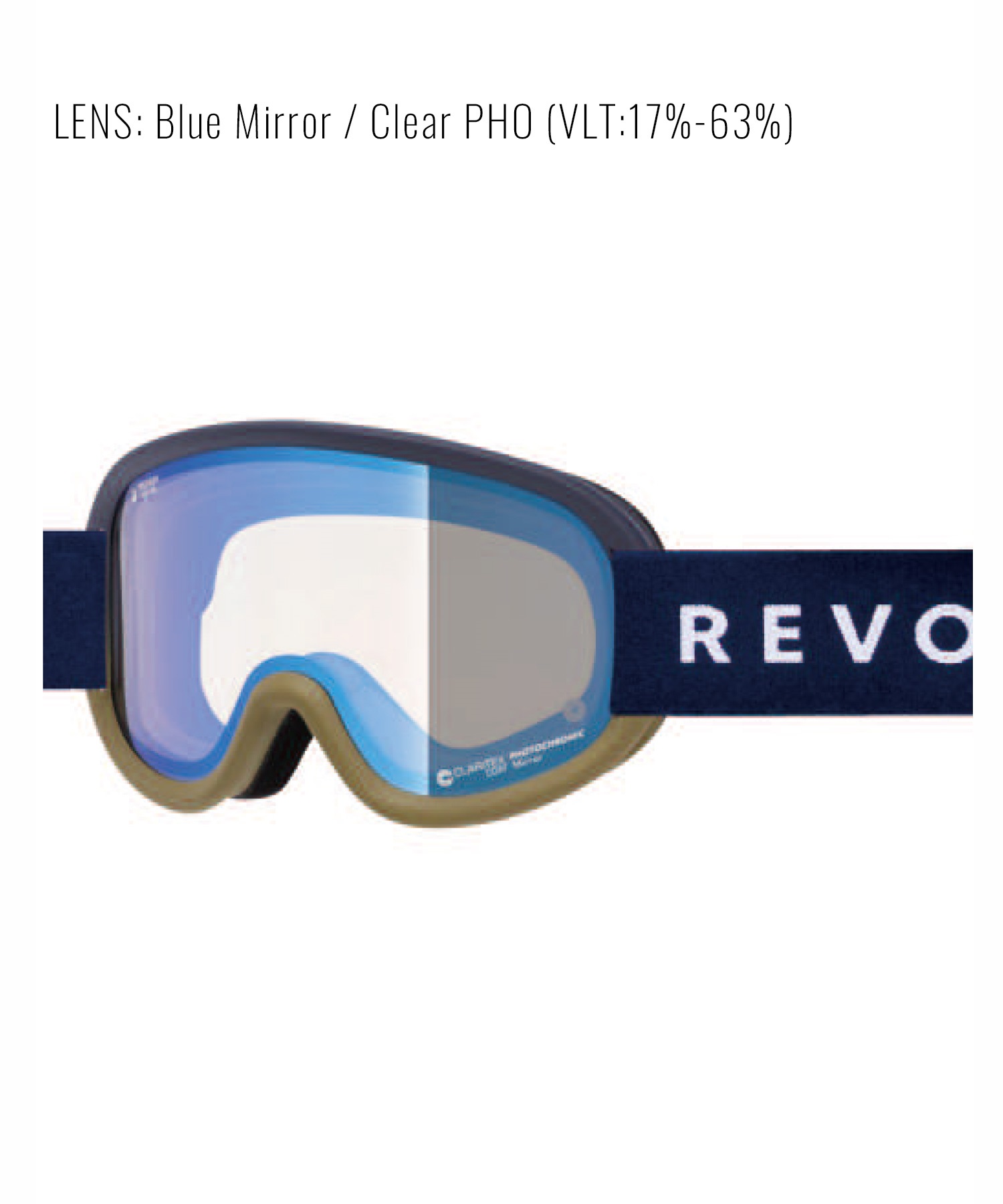 REVOLT リボルト スノーボード ゴーグル ユニセックス 調光レンズ 平面