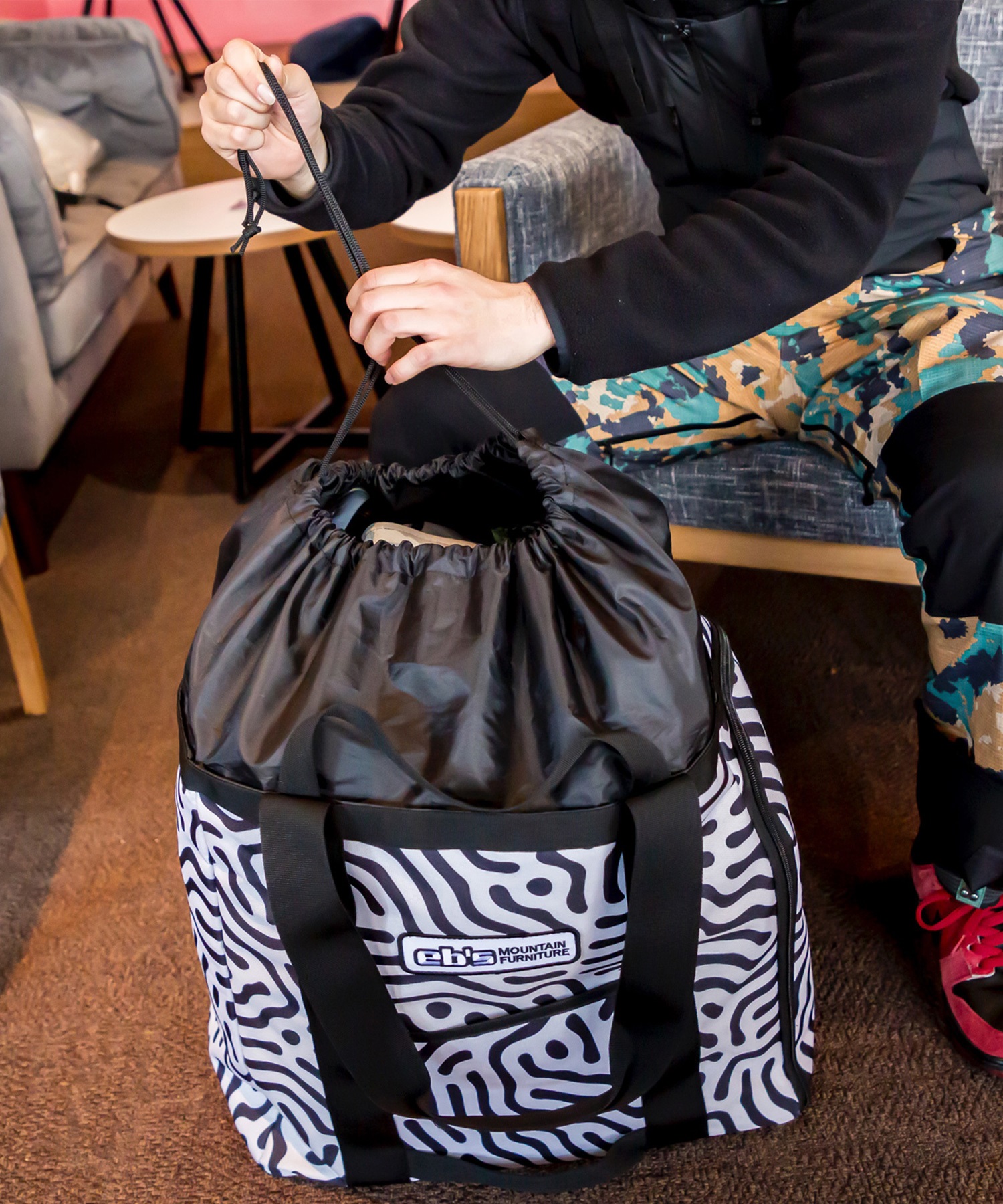 eb's エビス 収納ケース ブーツケース バッグ BOOTS TOTE
