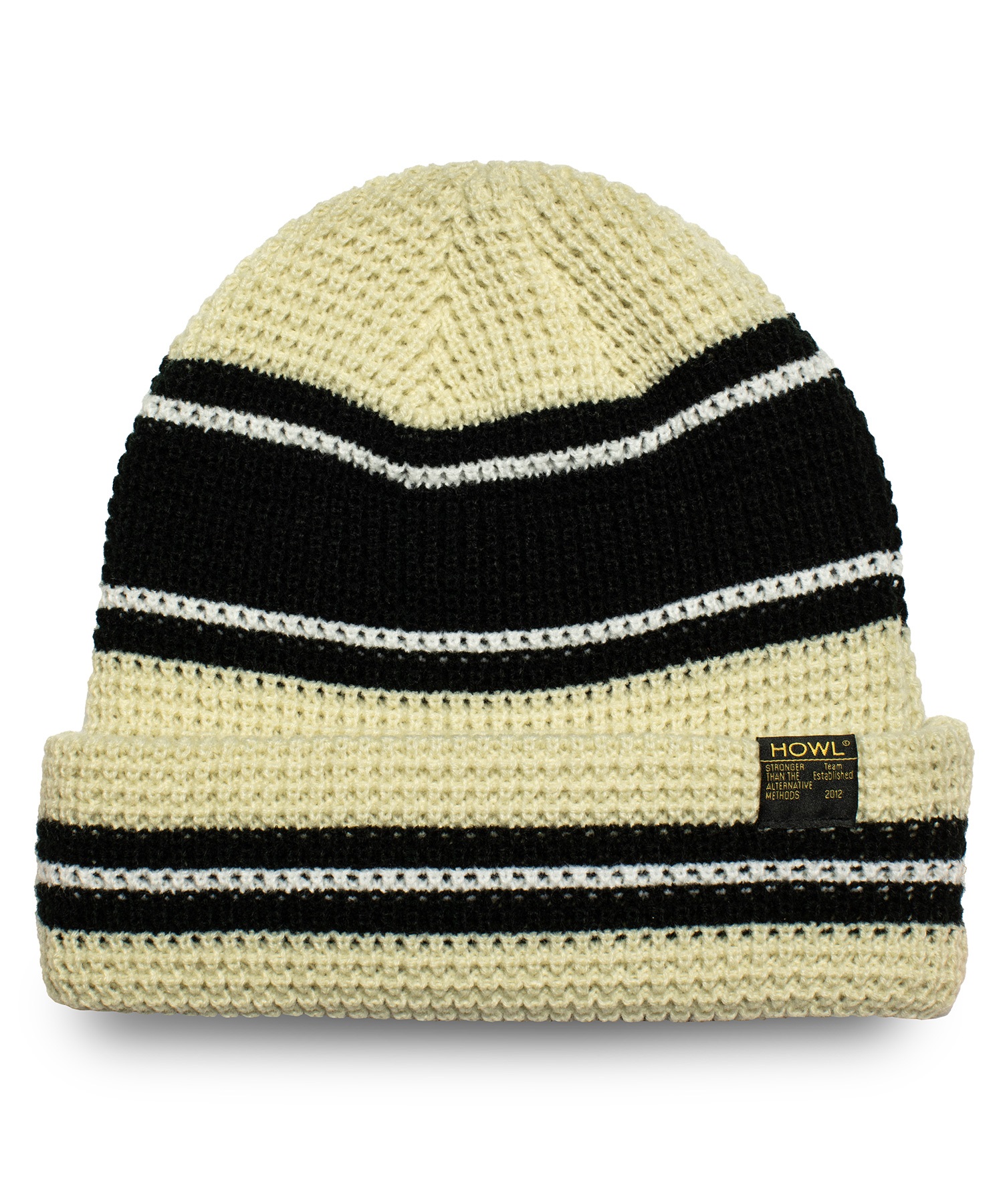 スノーボード ビーニー ユニセックス HOWL ハウル STRIPE BEANIE 11017241180103 ムラサキスポーツ 23-24モデル KK K4(DARKOLIVE-OS)