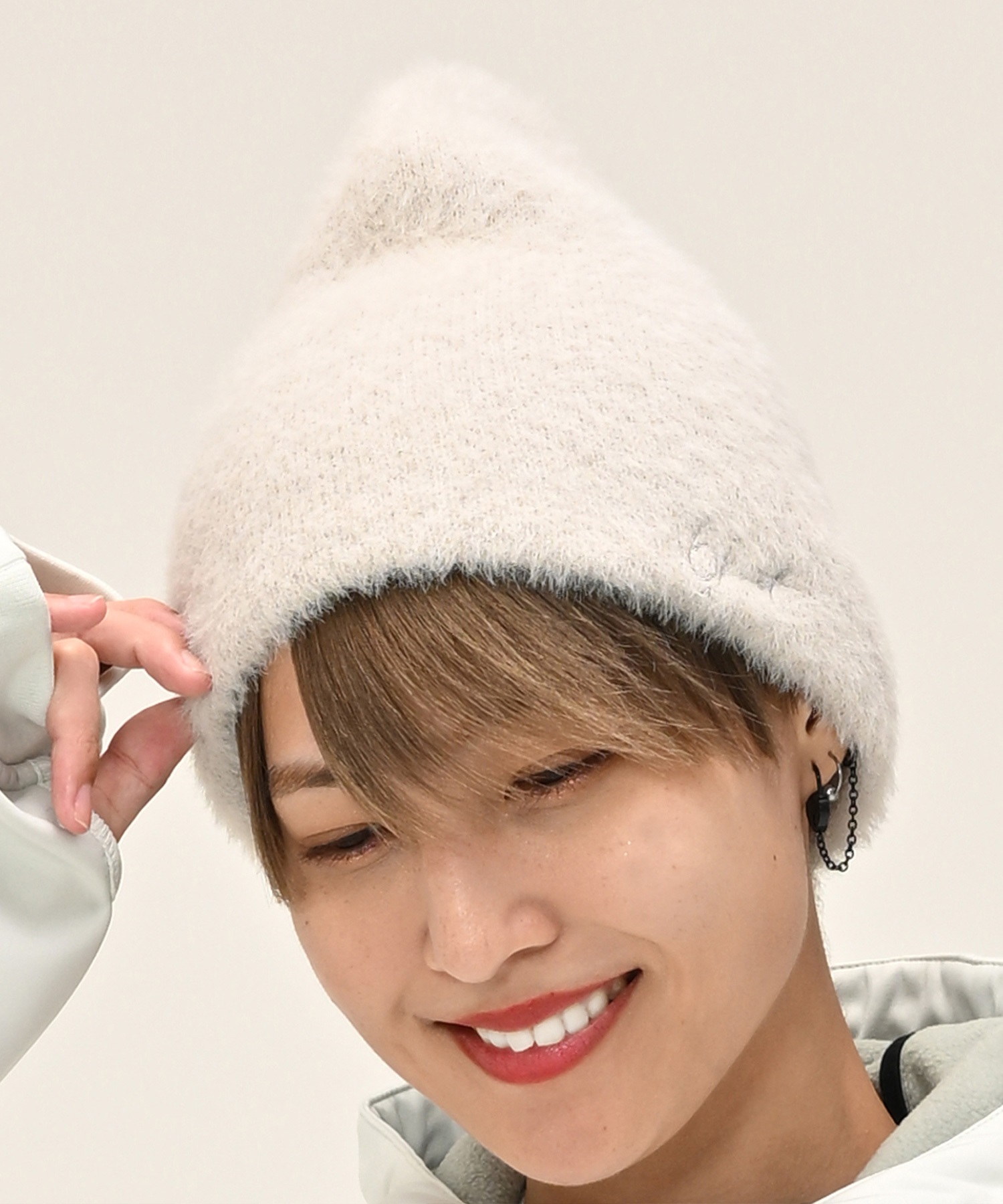 スノーボード ビーニー レディース 6KNOT シックスノット SHAGGY BEANIE 6KKC0101 ムラサキスポーツ 23-24モデル KX L15(IVORY-ONESIZE)