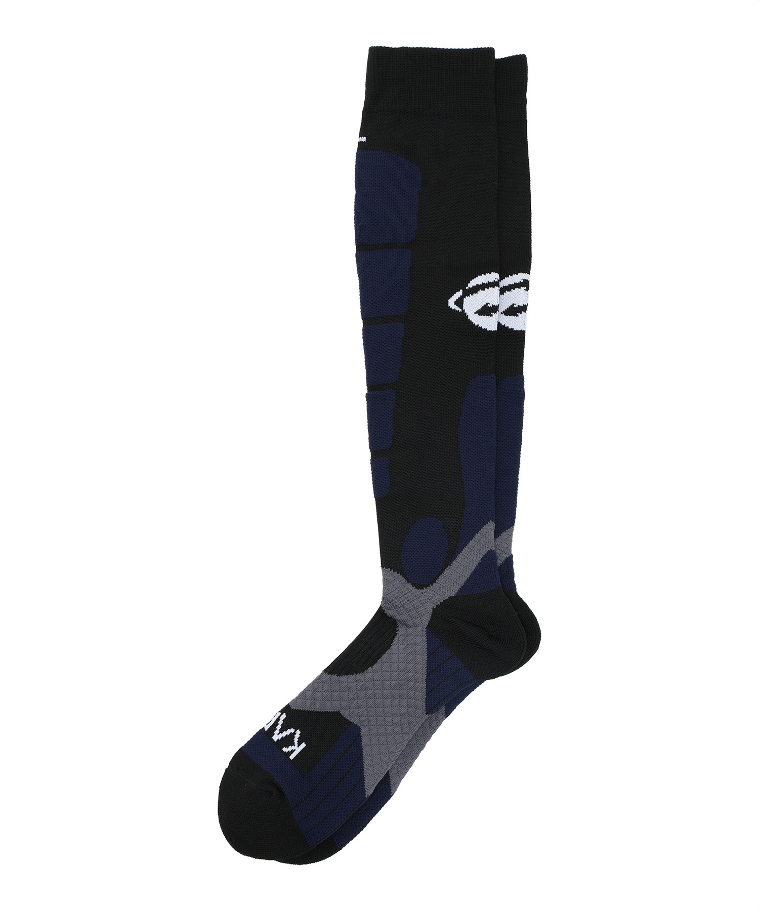 スノーボード ソックス KARNA カルナ KNS-1008 ムラサキスポーツ(BK-ONESIZE)