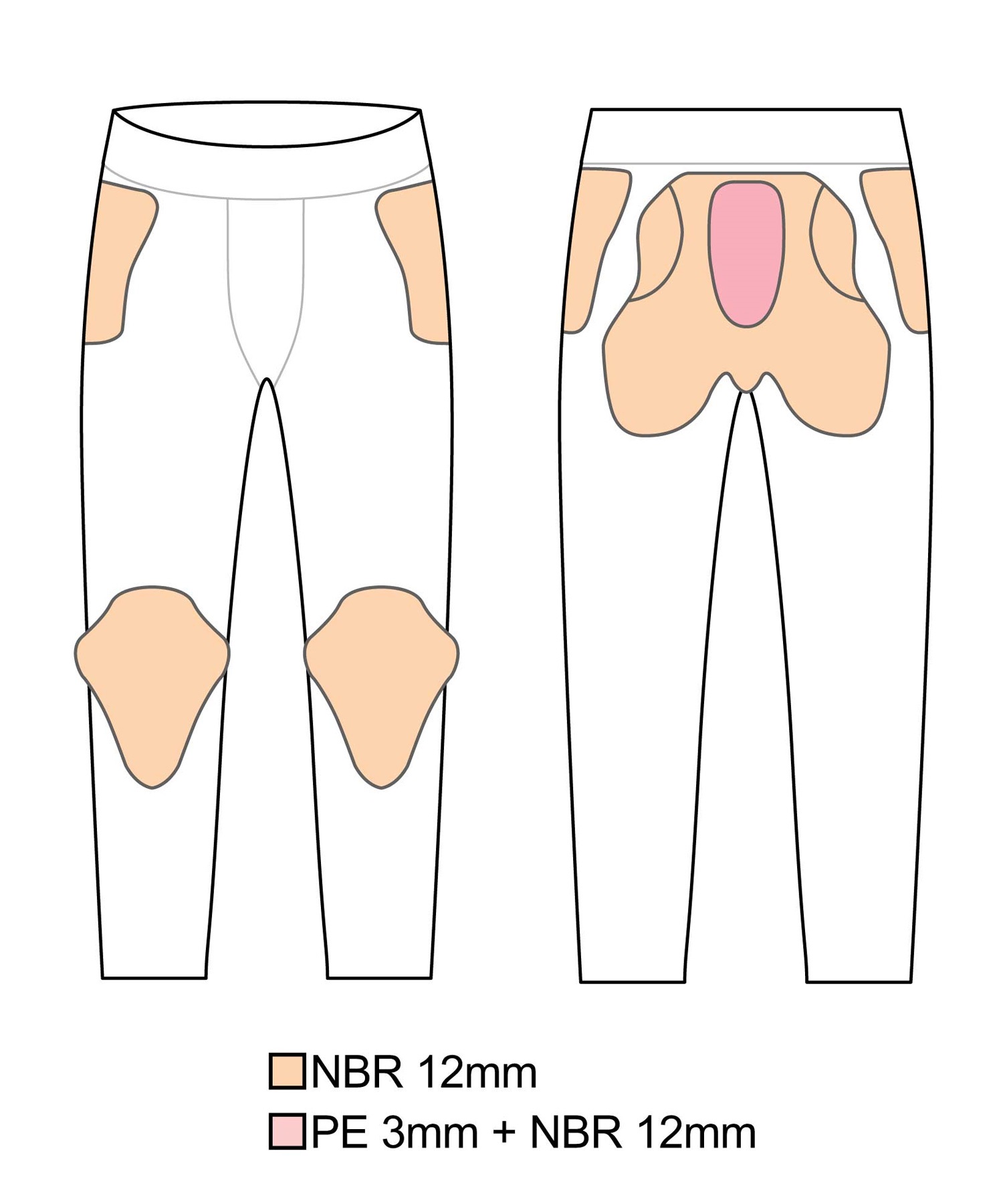 northpeak ノースピーク スノーボード プロテクター ヒップ ボトムス ユニセックス UNISEX LONG HIP ムラサキスポーツ 24-25モデル LX A9(BL-M)