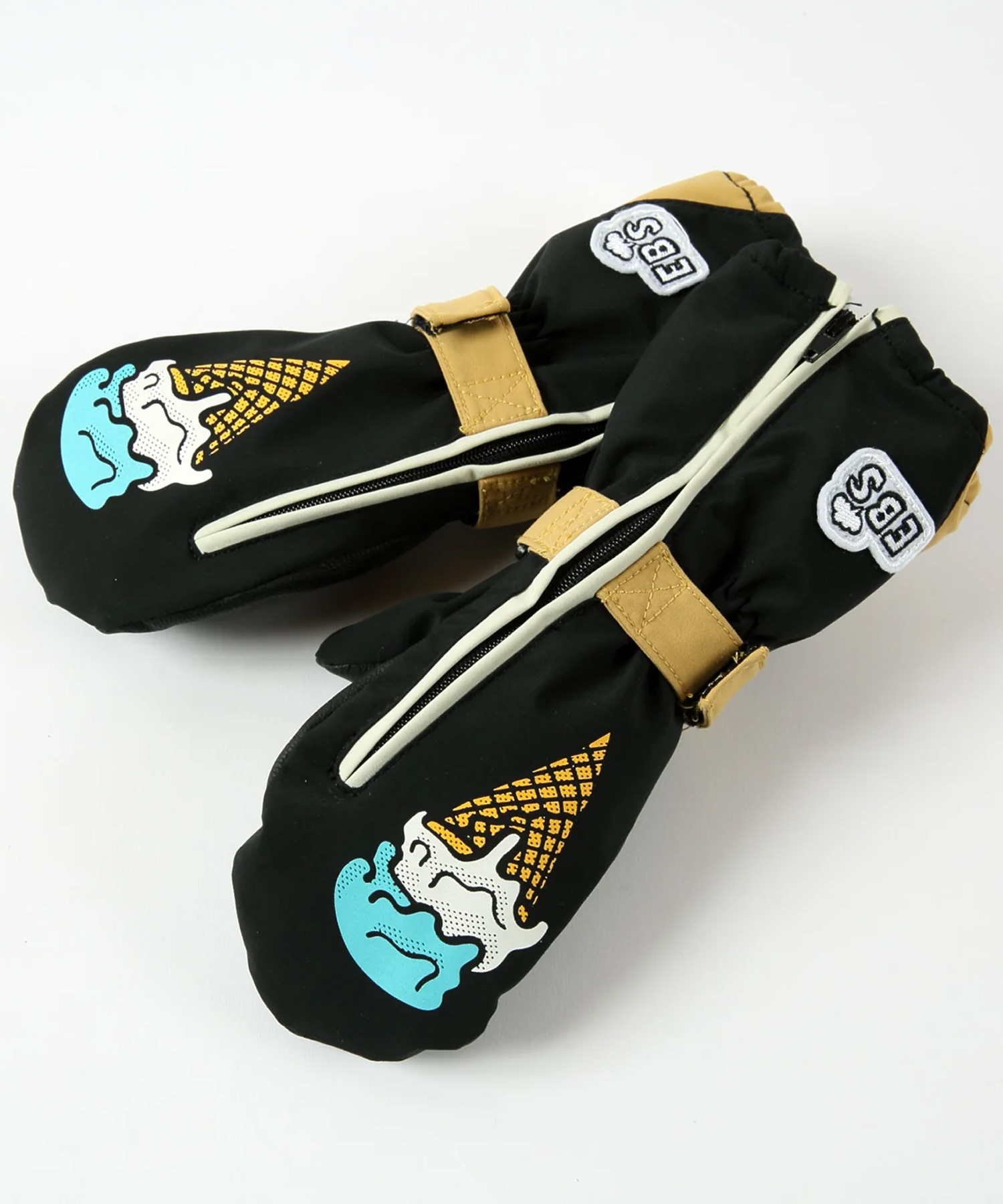 eb's エビス スノーボード グローブ キッズ ミトン CHILD MITT ICECR ムラサキスポーツ 24-25モデル LL L27(ICECR-110)