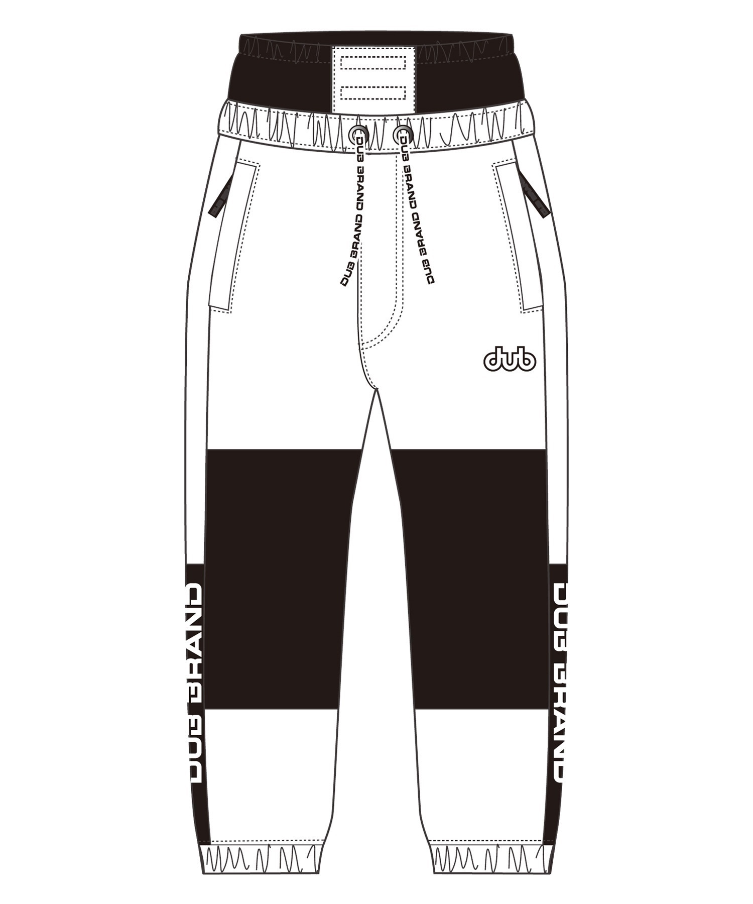 新品タグ付き未使用 スノボーウエア♡破格 GAFH】韓国スノボ G 2-TONE BLOCK PNT (GAFH/メンズ・スノーウェア