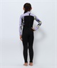 ROXY ロキシー バックジップ スウェル フロック TWT231701 ウェットスーツ フルスーツ キッズ(BLK-120cm)