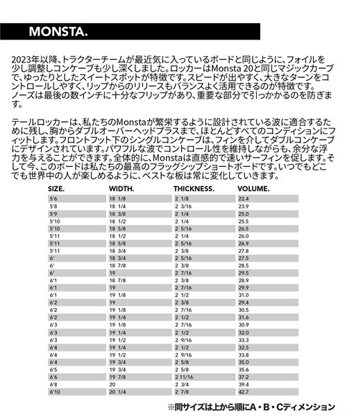 JS INDUSTRIES ジェイエスインダストリー MONSTA10 モンスタ10 Aディメンション サーフボード ショートボード FCS2 KK E9(ONECOLOR-5.8)