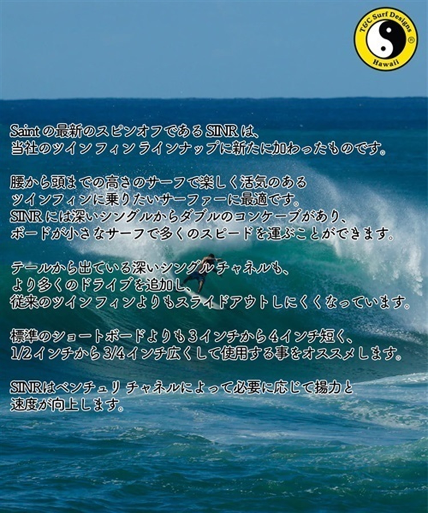 T&C SURF タウン&カントリー SINR GLENN PANG サーフボード　ショートボード ムラサキスポーツ KK D20(BLYE-5.8)