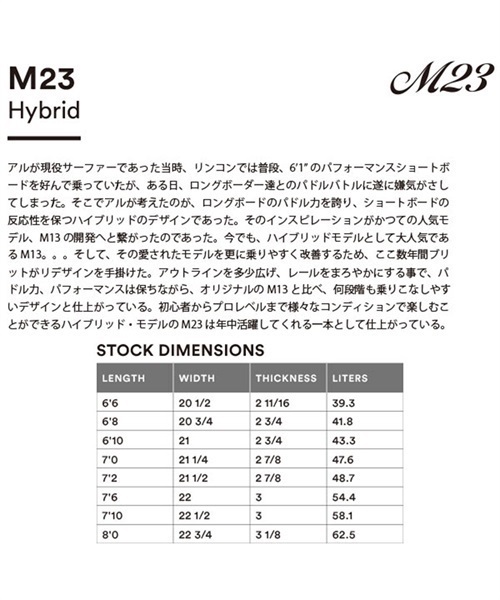 CHANNEL ISLANDS チャネルアイランズ M23 PU 6'8 FCS2 アルメリック