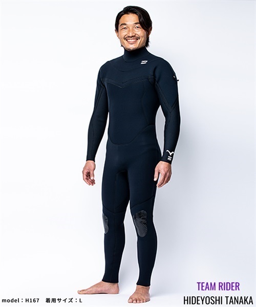 BILLABONG ビラボン GZ WITH ITADAKI 頂 GULLWING ZIP 3X2 メンズ ウェットスーツ フルスーツ ムラサキスポーツ KK B23(BLK-M)