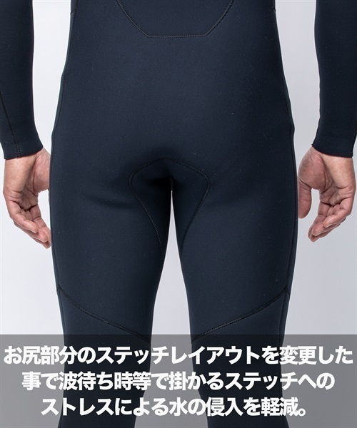 BILLABONG ビラボン LCZ WITH ITADAKI 頂 3X2 メンズ ウェットスーツ フルスーツ ムラサキスポーツ KK B23(BLK-M)