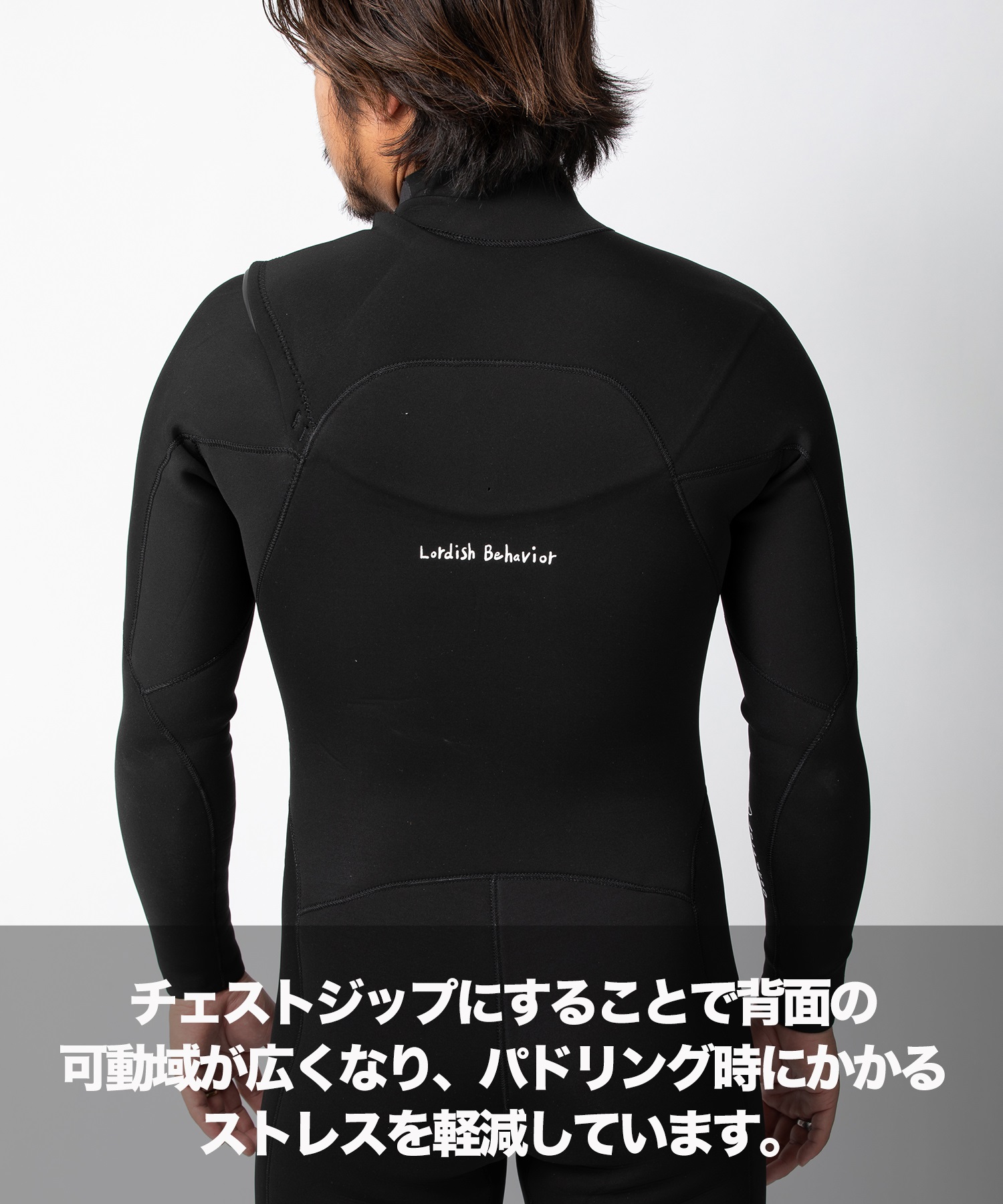 Lordish Behavior ローディッシュビヘイビアー LB CZ 3×2mm LB24-3 2FLC-ZIP メンズ ウェットスーツ フルスーツ ムラサキスポーツ(BLK-M)