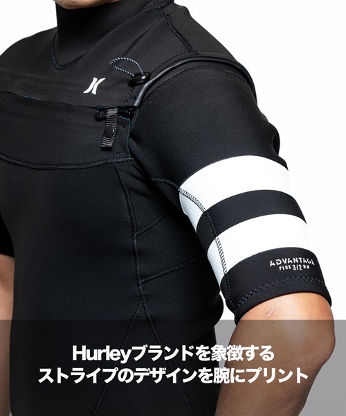 Hurley ハーレー CZ ADVANTAGE+ 3X2mm MZSGAD23 メンズ ウェットスーツ シーガル ムラサキスポーツ KK D12(BK-M)