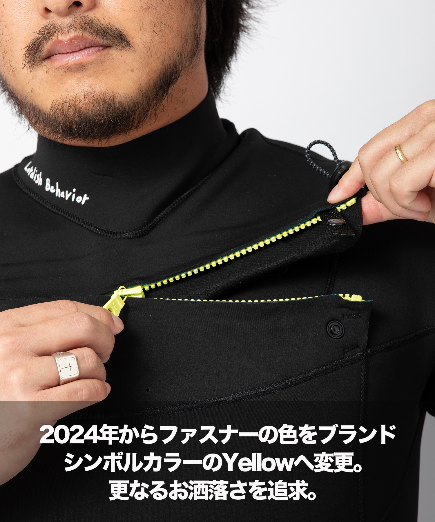 Lordish Behavior ローディッシュビヘイビアー LB CZ 3×2mm LB24-3 2SGC-ZIP メンズ ウェットスーツ シーガル ムラサキスポーツ(BLK-M)